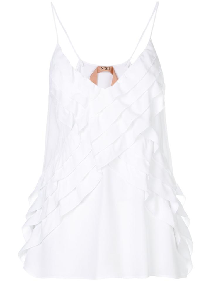 No21 Ruffled-trimmed Blouse - White