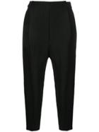 Zambesi Relaxed Fit Cropped Trousers - Black