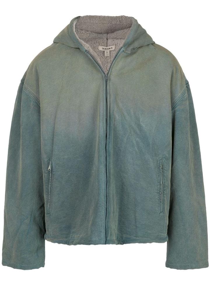 Yeezy Shearling-lined Canvas Jacket - Green