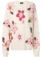 Alanui Floral Jumper - Neutrals