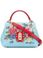 Lucia Tote - Women - Calf Leather - One Size, Blue, Calf Leather, Dolce & Gabbana