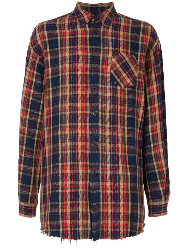 Undercover Checked Button Shirt - Multicolour