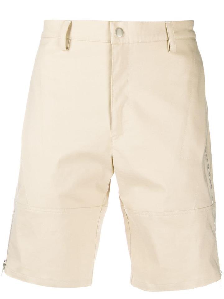 Paria Farzaneh Zip Panelled Shorts - Neutrals