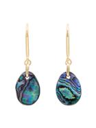 Isabel Marant Multicoloured Oval Shell Earrings - Gold