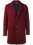 Barena Single Breasted Coat, Men's, Size: 48, Red, Virgin Wool/acetate/viscose