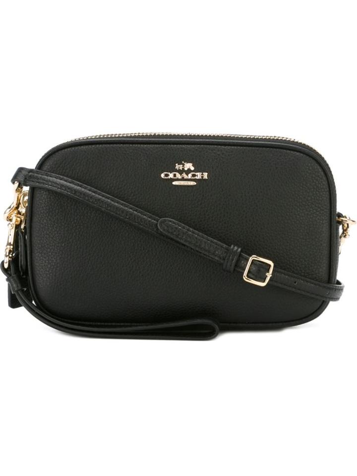 Coach Top Zip Crossbody Bag, Women's, Black