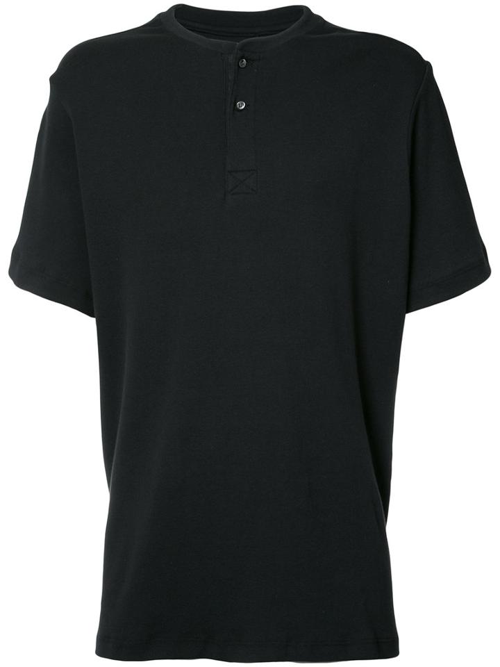 Ovadia & Sons - Henley T-shirt - Men - Cotton - Xl, Black, Cotton