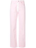 Off-white Straight-leg Jeans - Pink & Purple