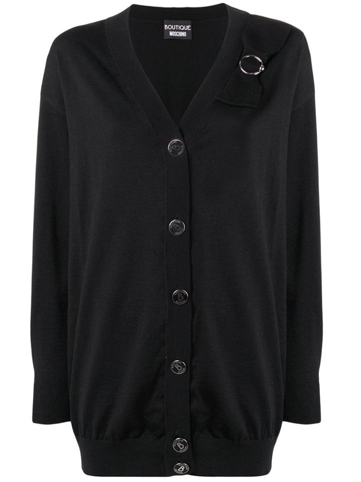 Boutique Moschino Loose-fitting Cardigan - Black