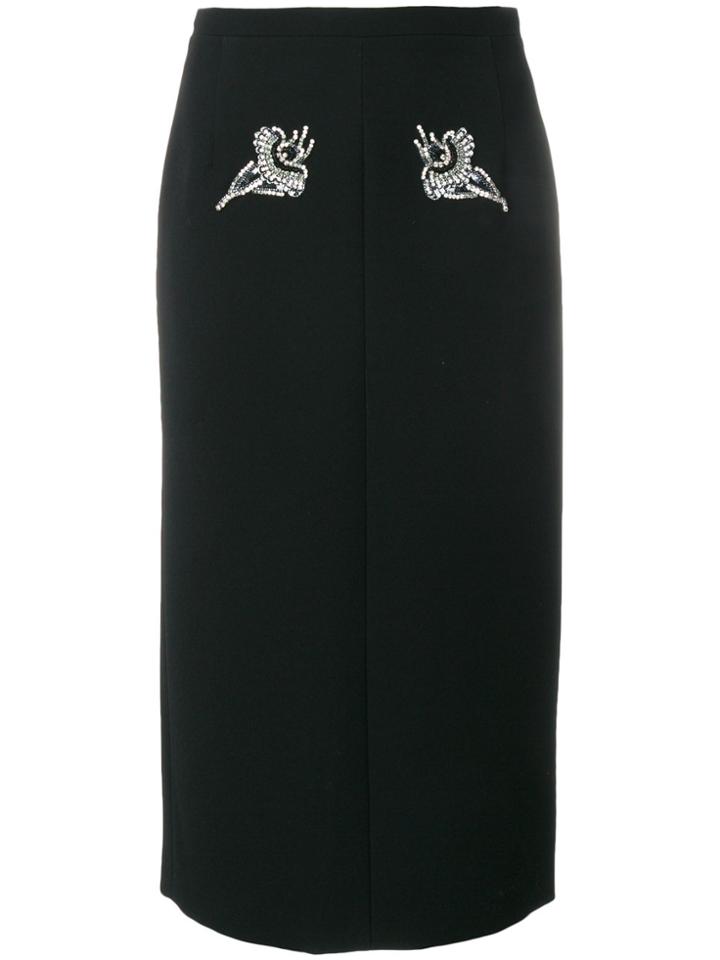 No21 Crystal Embellished Skirt - Black