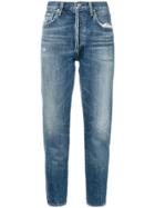 Citizens Of Humanity Liya Cropped Tapered Jeans - Blue