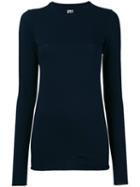Labo Art - Raw Edge T-shirt - Women - Cotton/spandex/elastane - 3, Blue, Cotton/spandex/elastane