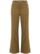 A.p.c. Cropped Corduroy Trousers - Neutrals