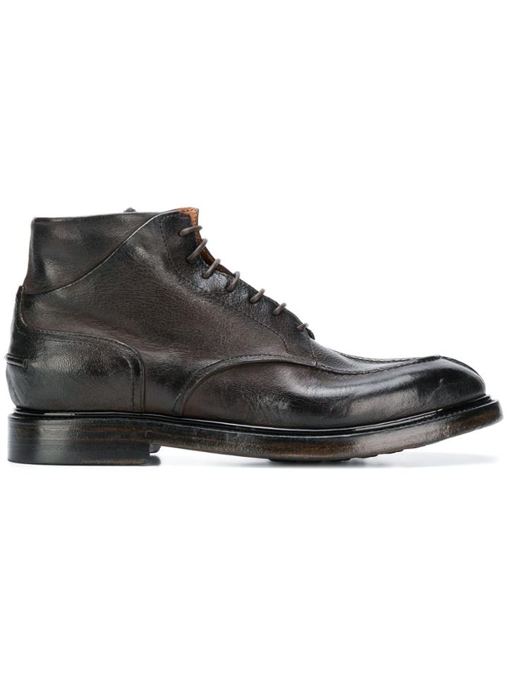 Silvano Sassetti Aged Effect Boots - Black