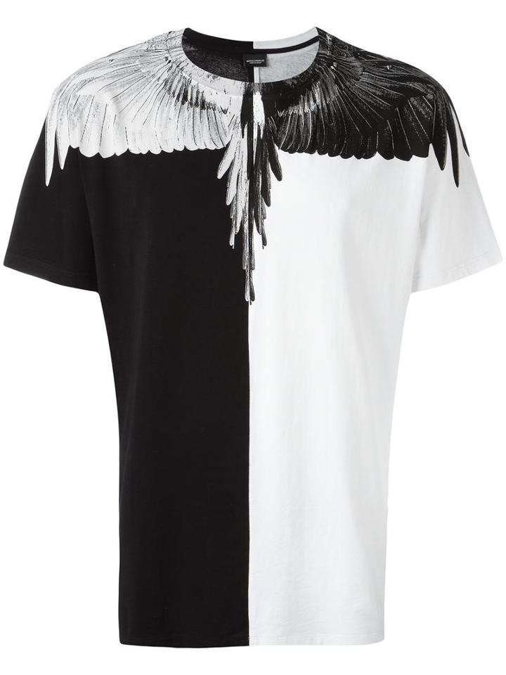 Marcelo Burlon County Of Milan Wings Print T-shirt, Men's, Size: Xs, Black, Cotton
