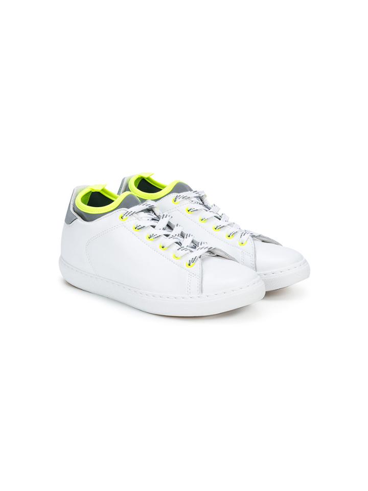 2 Star Kids Neon Piping Sneakers - White
