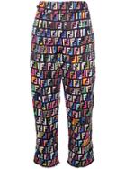 Fendi Ff Logo Trousers - Multicolour