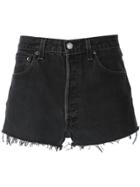 Re/done Denim Shorts - Black