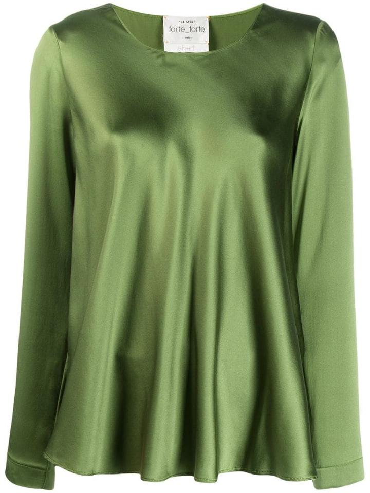 Forte Forte Satin Blouse - Green
