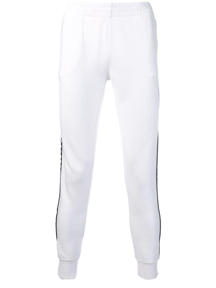 Hydrogen Check Detail Trousers - White