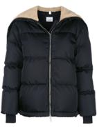 Burberry Extended Neckline Logo Zipped Jacket - Black