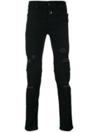 Marcelo Burlon County Of Milan Distressed Skinny Jeans - Black
