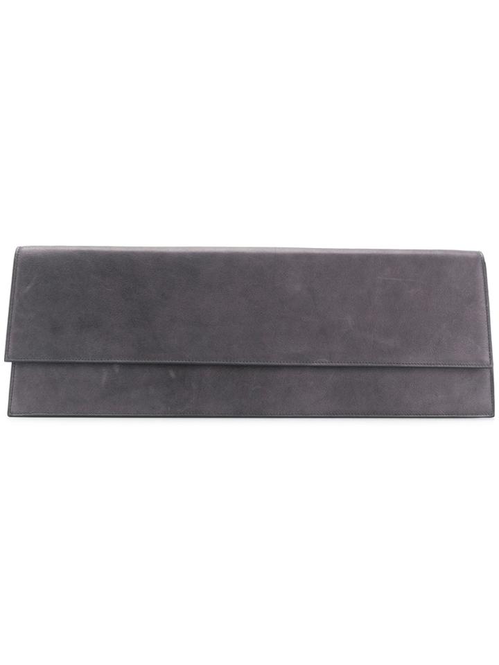 Rick Owens Mega Clutch Bag - Grey