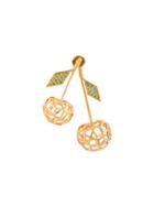 Natasha Zinko 18kt Gold Cherries Earrings - Metallic