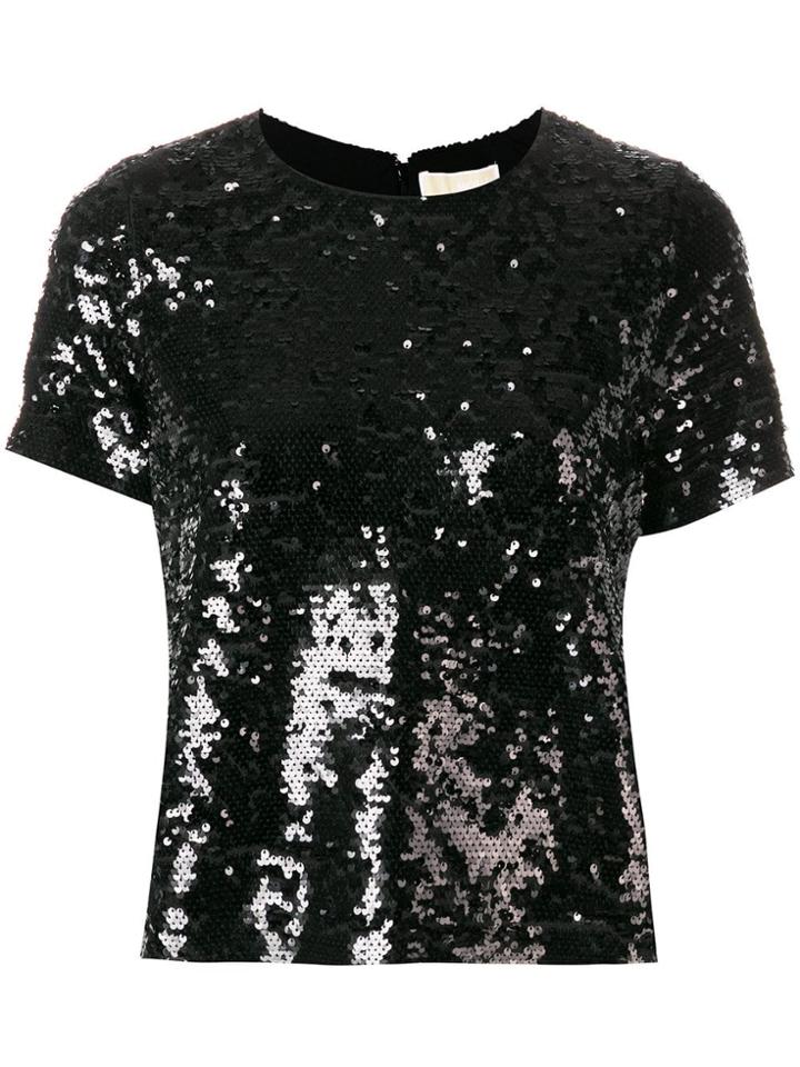 Michael Michael Kors Sequins Top - Black