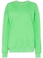 Pushbutton Classic Oversized Sweatshirt - Green