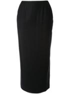 Chanel Vintage Midi Skirt - Black