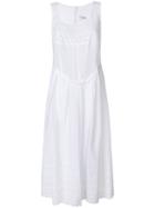 Comme Des Garçons Comme Des Garçons Scalloped Hem Sundress - White