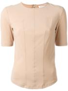 A.f.vandevorst Back Zip T-shirt, Women's, Size: 38, Nude/neutrals, Polyamide/spandex/elastane