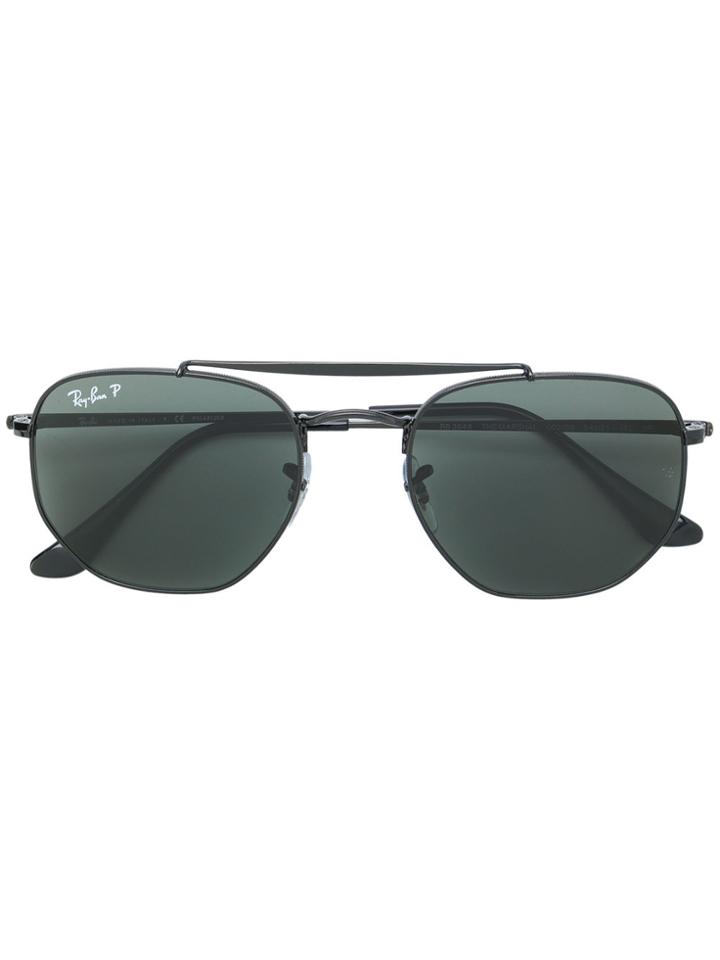 Ray-ban Polarized Hexagon Sunglasses - Black
