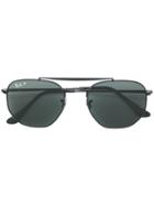 Ray-ban Polarized Hexagon Sunglasses - Black