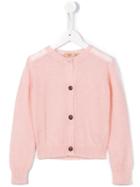 No21 Kids Classic Cardigan, Girl's, Size: 10 Yrs, Pink/purple