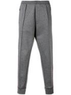 Stripe Panel Sweatpants - Men - Cotton/polyester - L, Grey, Cotton/polyester, Dsquared2