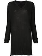 G.v.g.v. Ribbed Tunic Jumper - Black