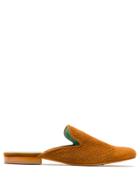 Blue Bird Shoes Perforated Slippers - Brown