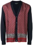 Alexander Mcqueen Scarf Print Cardigan - Red