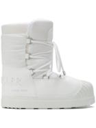 Moncler Lace-up Moon Boots - White