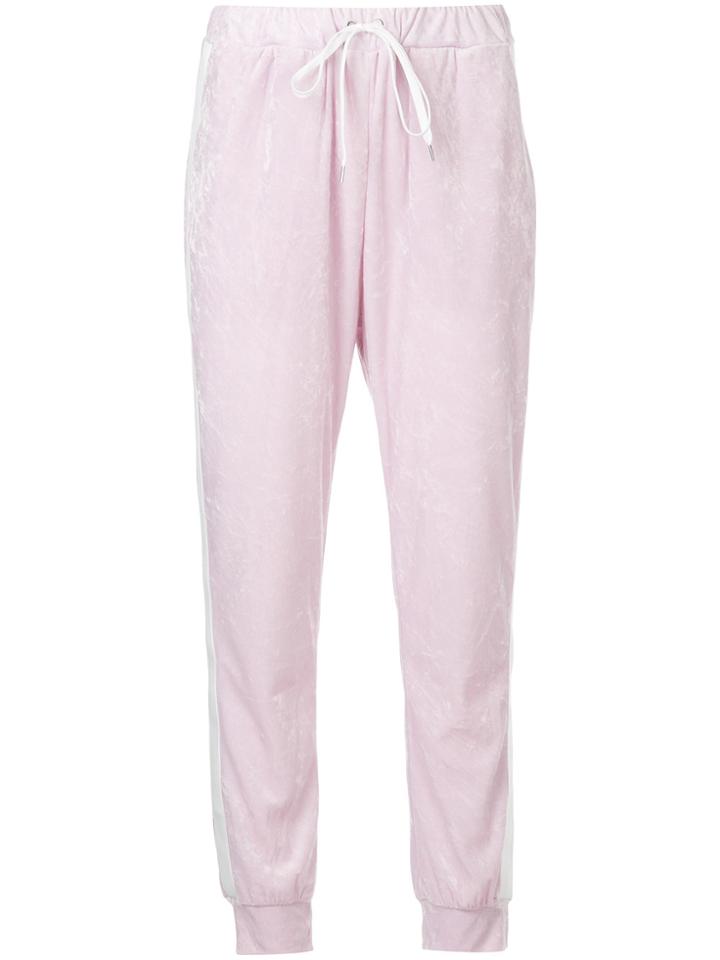 G.v.g.v. Velour Track Pants - Pink & Purple