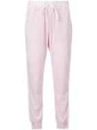 G.v.g.v. Velour Track Pants - Pink & Purple