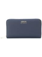 Armani Jeans Zip Around Wallet - Blue