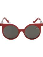 Vava 'wl001' Round Sunglasses - Red
