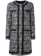 Boutique Moschino Quilted Lining Tweedy Coat