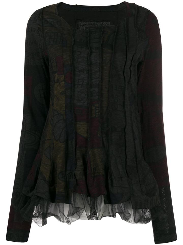 Rundholz Black Label Printed Panelled Top