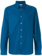 Missoni Frayed Trim Checked Shirt - Blue