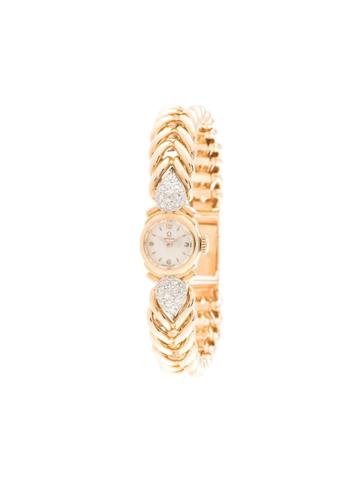 Omega Diamond Charm Watch - Gold