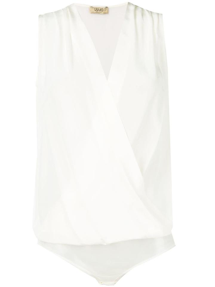 Liu Jo Classic Draped Bodysuit - White